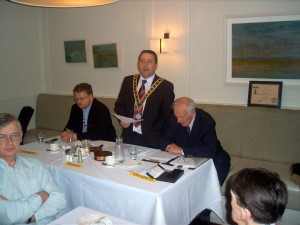 The night of our 40th Anniversary in 2010 presided over by then President Fanahan Colbert, with John Quirke(right) and Brian O'Farrell.
