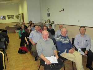 Members and guests attending a meeting in the Fermoy Bridge Club on Jan 27th